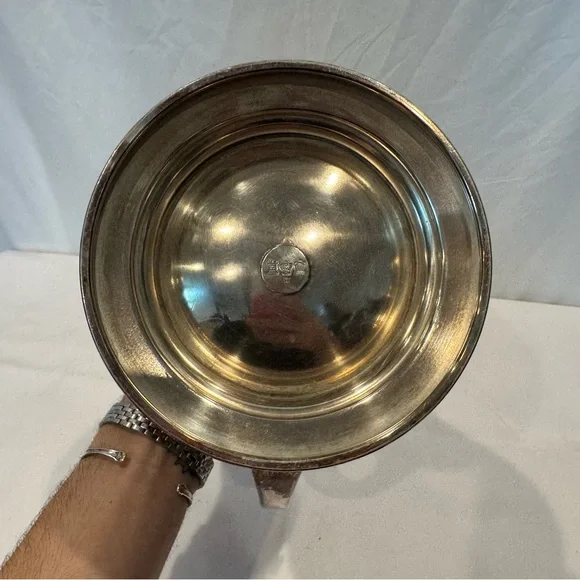 Antique Art Deco 1920s American Silver Plated Pitcher by E.G. Webster & Son, NY - Picture 5 of 9